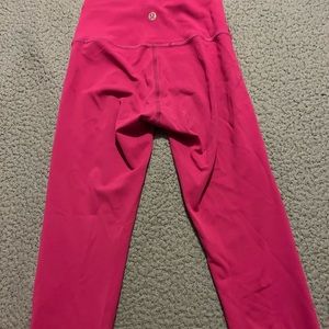 Sonic pink lululemon align leggings in a size 2 pretty good condition